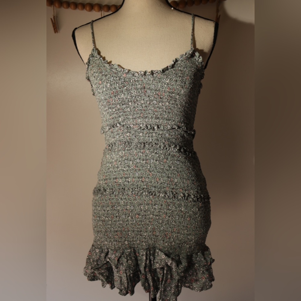LILYFUL Mini Floral and Ruffle Dress - Picture 9 of 15
